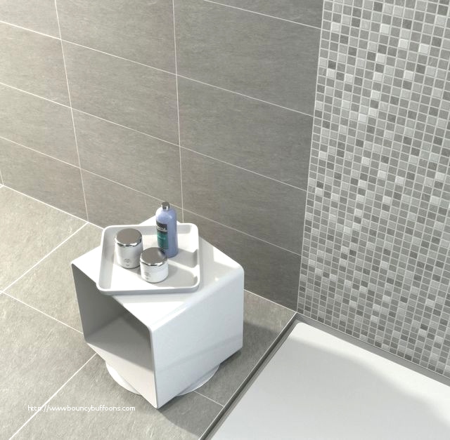 Carrelage gris sol salle de bain