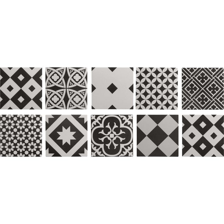 Carrelage artens gatsby noir et blanc