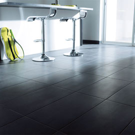 Carrelage gris anthracite joint blanc