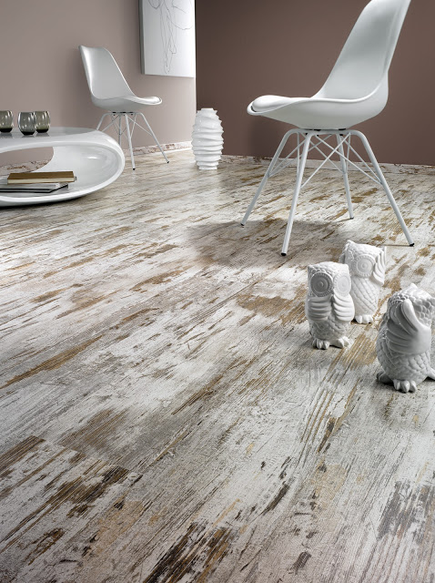 Carrelage aspect bois usé
