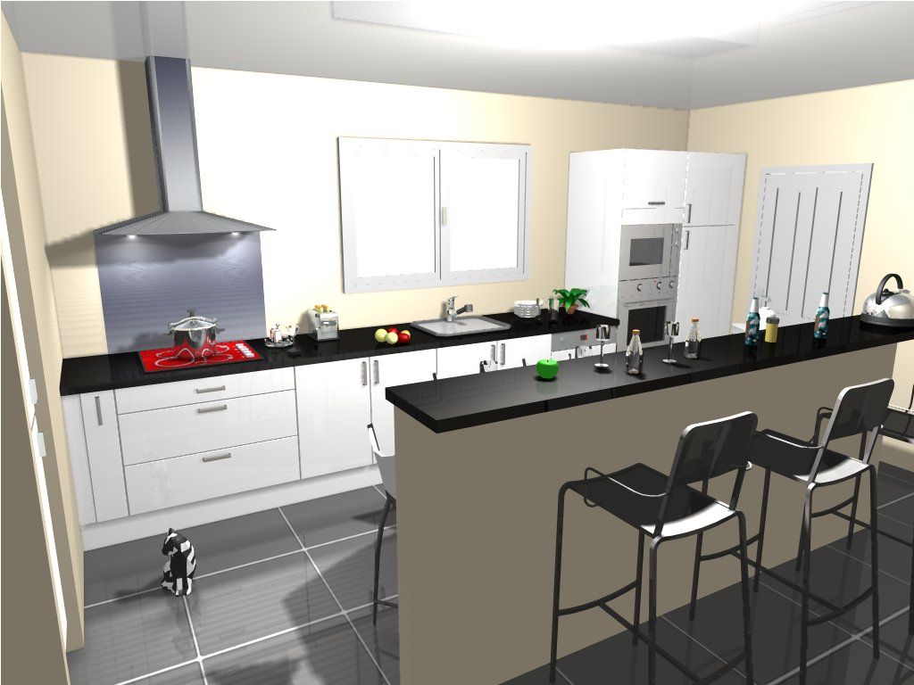 Modele cuisine carrelage