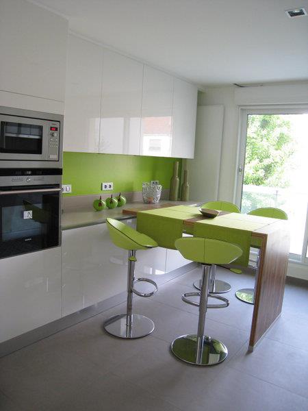 Idée déco cuisine verte