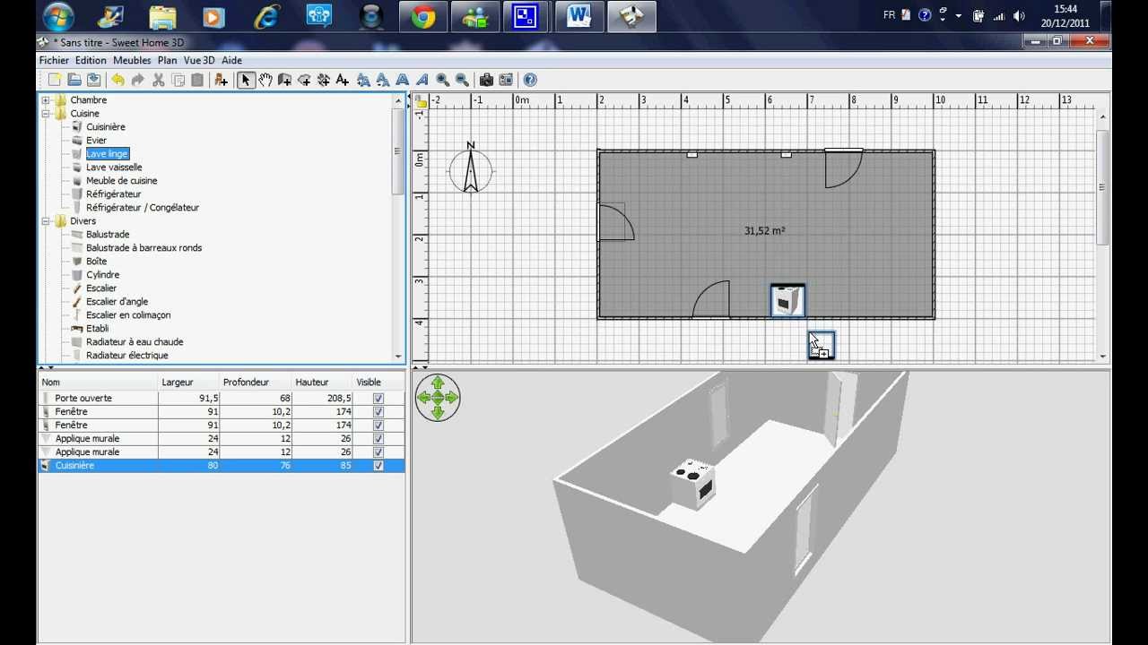 Plan cuisine 3d gratuit mac