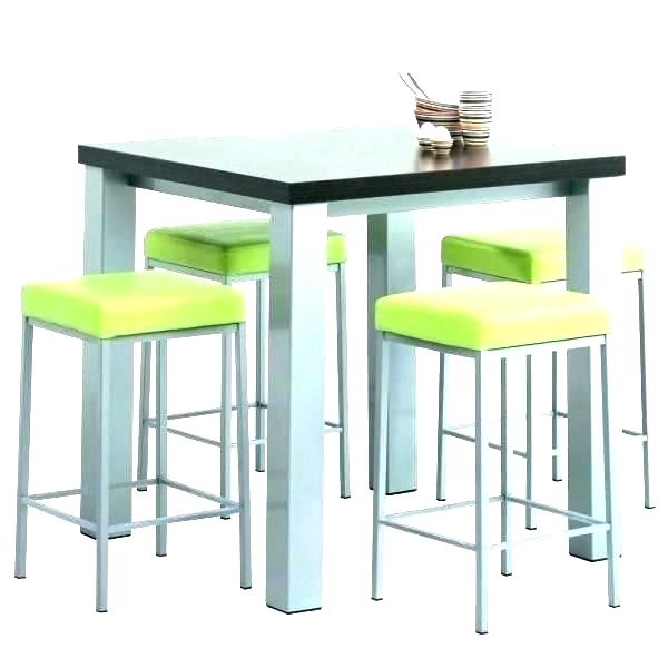 Table haute avec rangement intégré