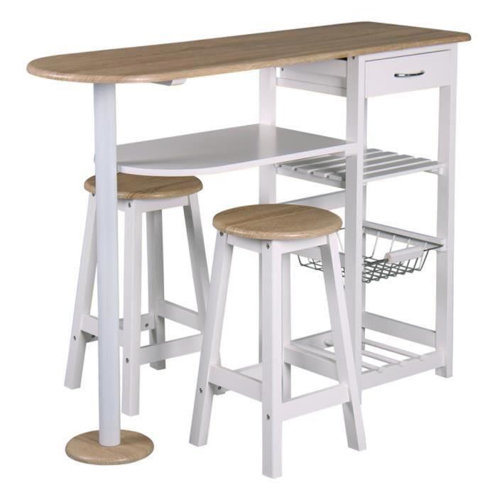 Table haute pour cuisine avec tabouret