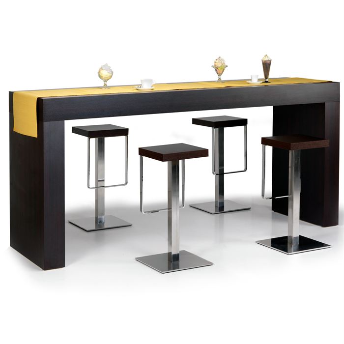 Table bar table haute cuisine rectangulaire