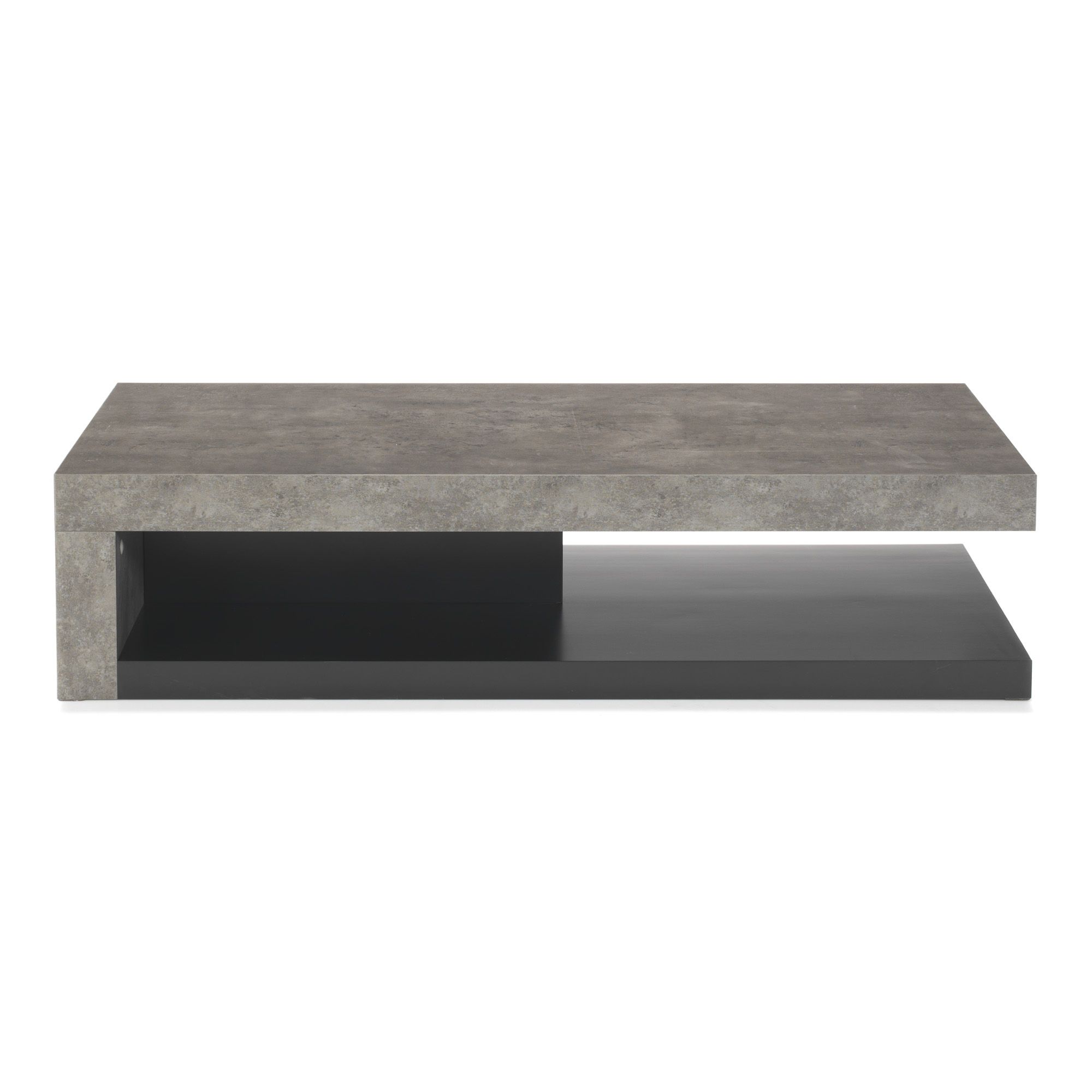 Table basse alinea blanc laqué