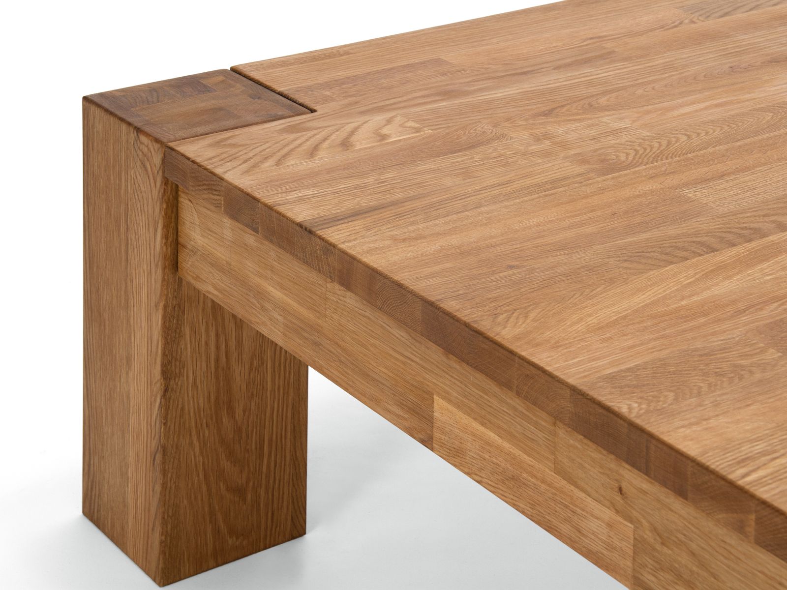 Table basse carree chene massif