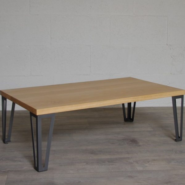 Table basse pied metal