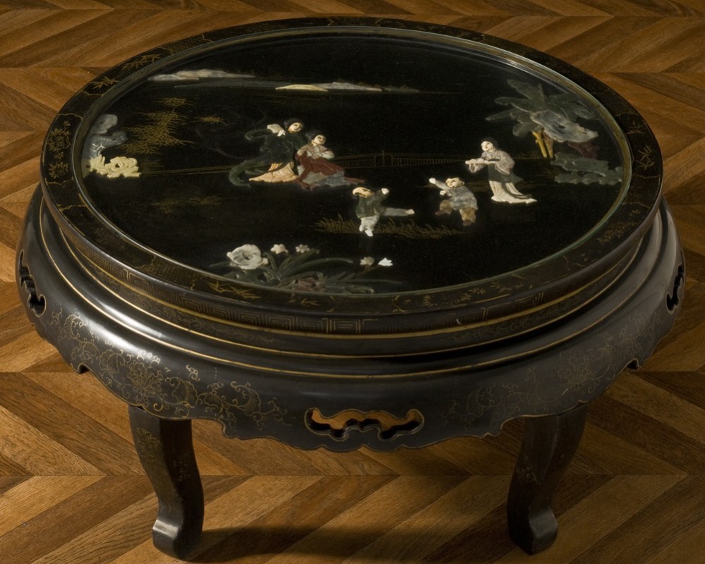 Table basse ronde chinoise