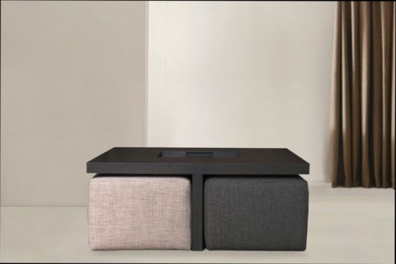 Table basse design laquée blanche rex