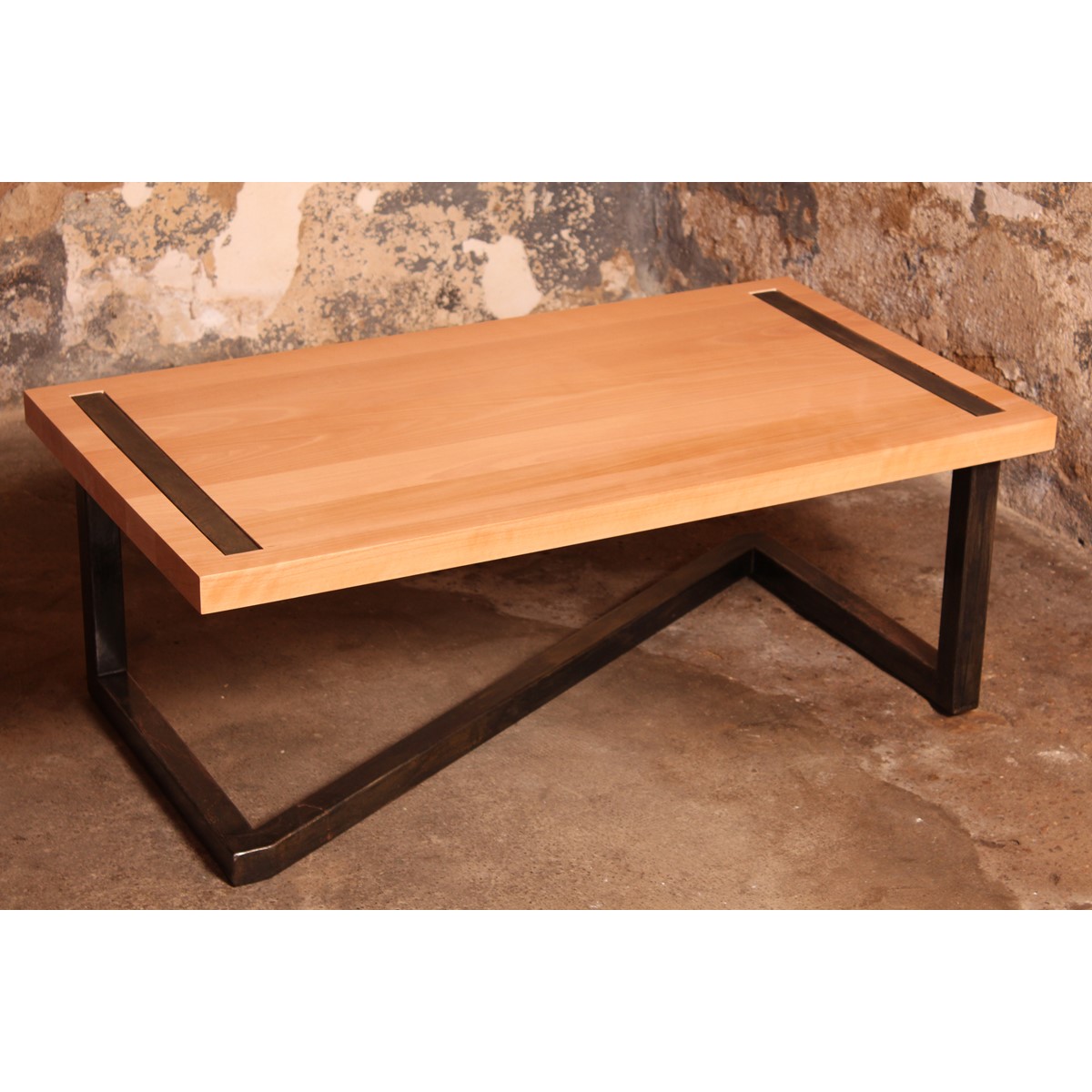 Table basse bois design rectangulaire