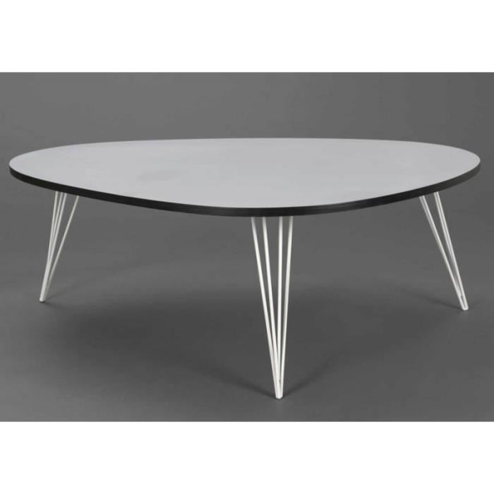 Table de cuisine forme haricot