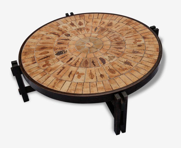 Table basse ronde capron