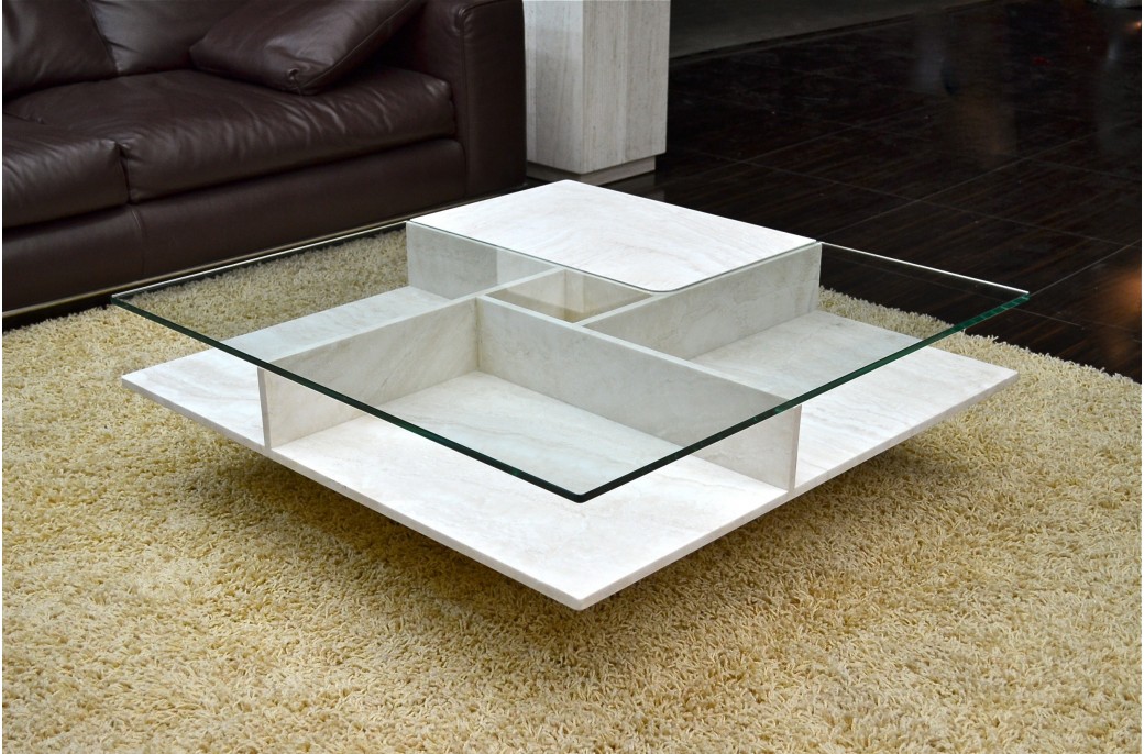 Table de cuisine en verre haut de gamme