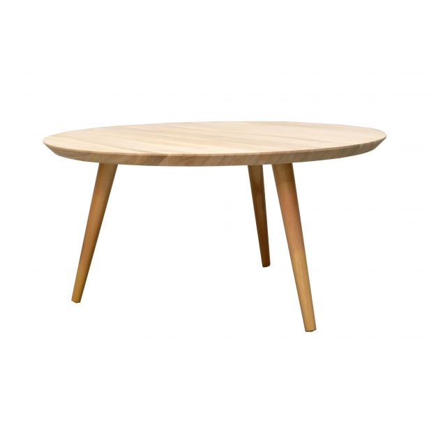 Table basse ronde chene clair