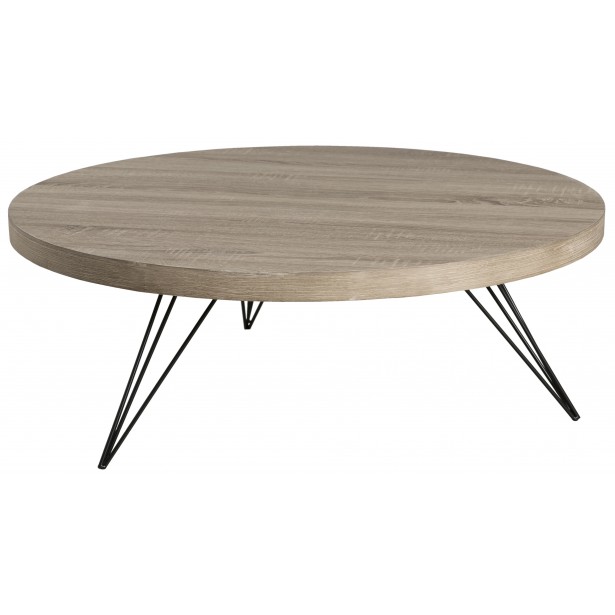 Table basse ronde bois massif