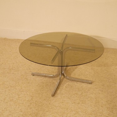 Table basse ronde annee 70