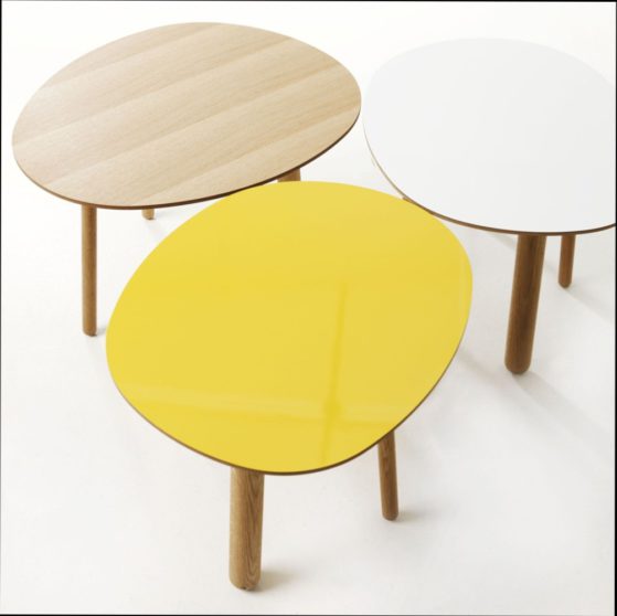 Table basse design laquée haute brillance rectangulaire newark