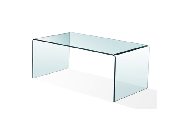 Table basse en verre trempé ovale