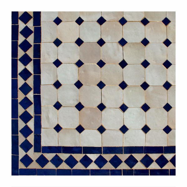 Carrelage bleu marocain