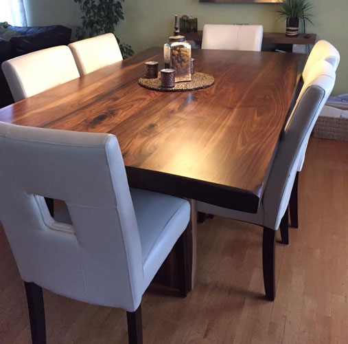 Table de cuisine en bois quebec