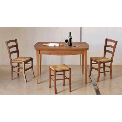 Table de cuisine en bois usagé