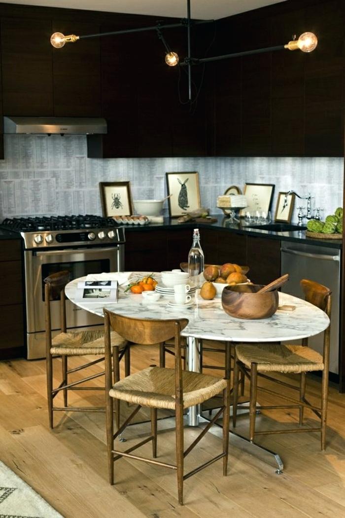 Table de cuisine marbre