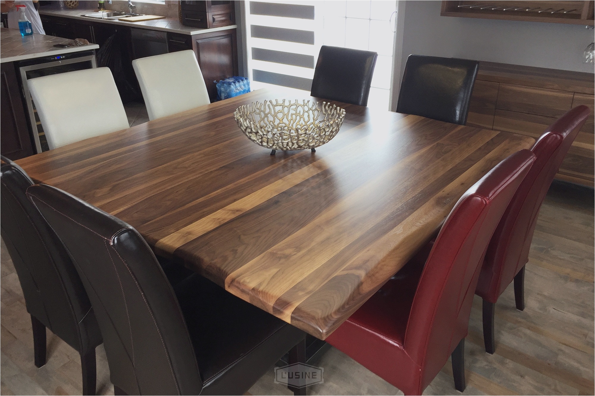 Table de cuisine en bois a rallonge