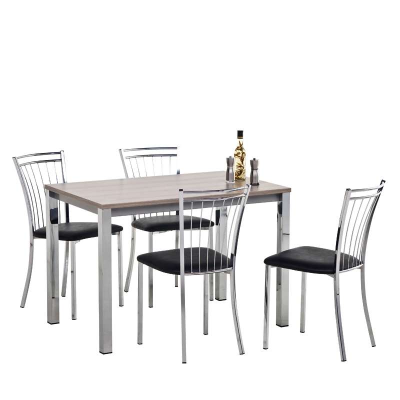 Table de cuisine vienna rectangulaire en stratifié hauteur 75 cm