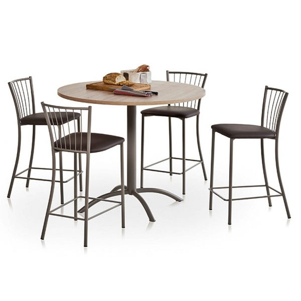 pied central table haute