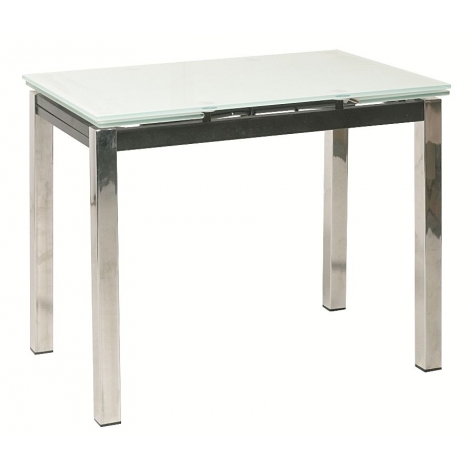 Table de cuisine en verre avec rallonge