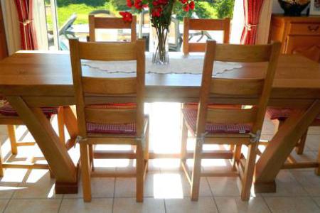 Table cuisine bois massif occasion