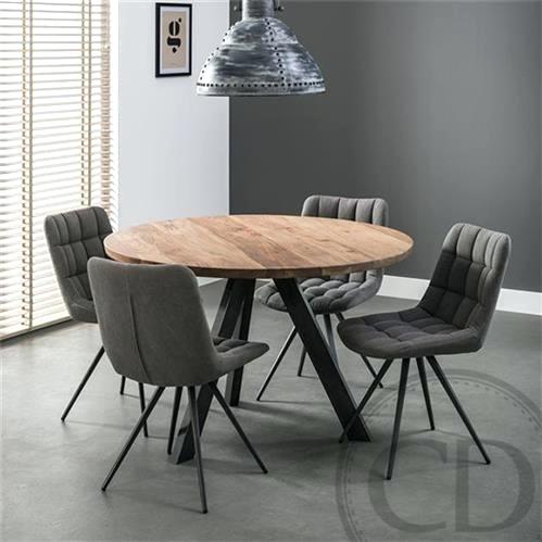 Table de cuisine fer forgé ronde