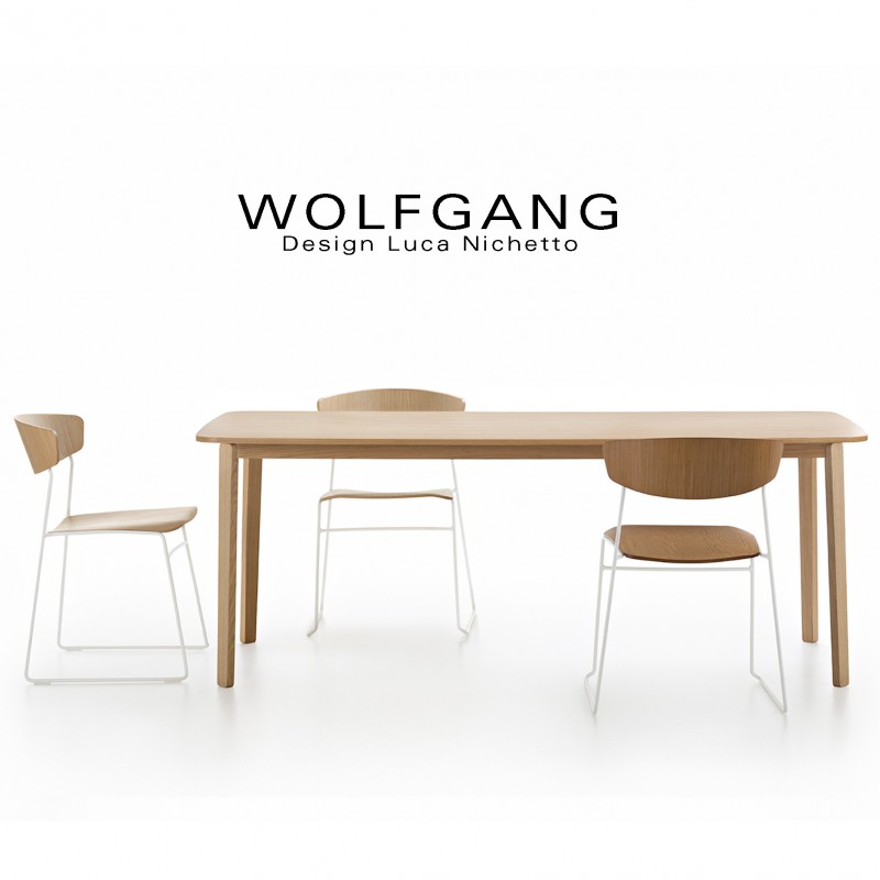 Table de cuisine plateau bois
