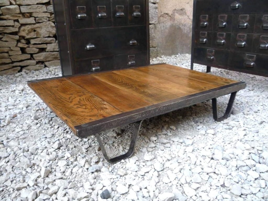 Table basse style industriel ebay