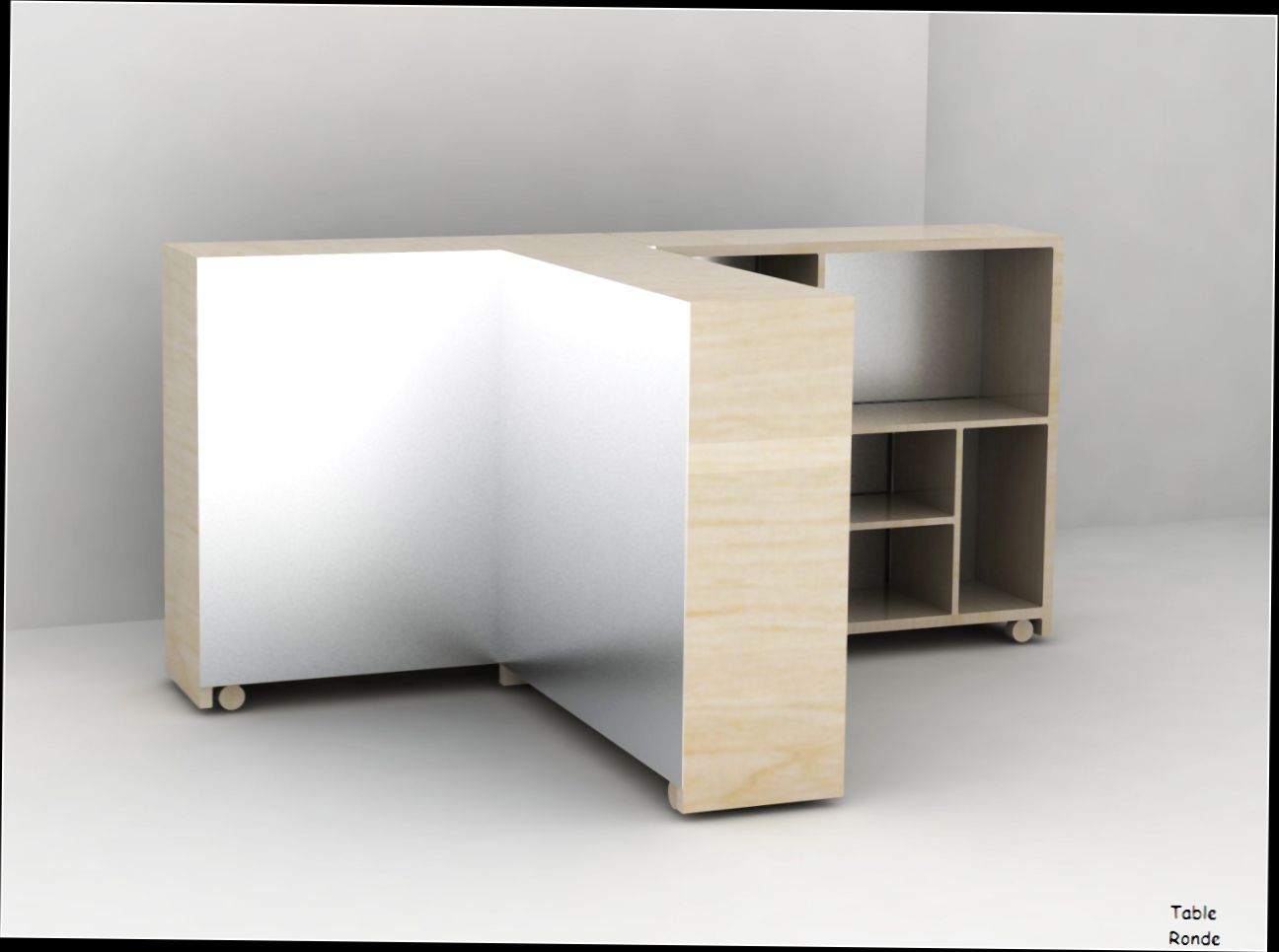Table haute avec rangement conforama