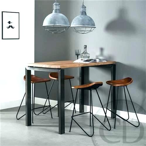 Table de cuisine haute avec chaise