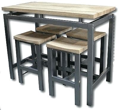 Table haute de cuisine avec tabouret