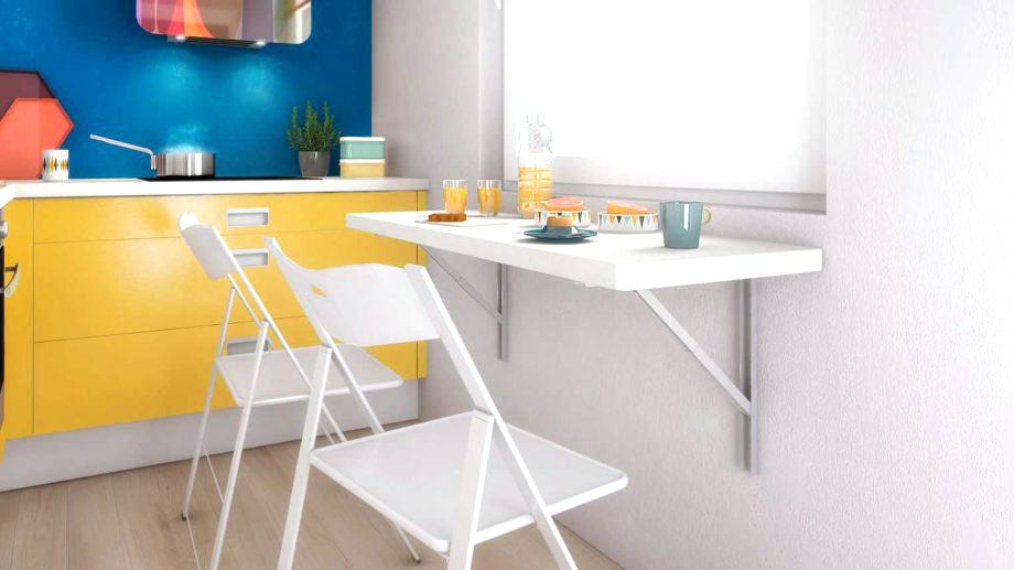 Plan de travail cuisine mural