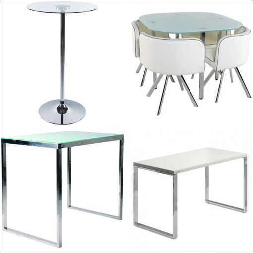 Table de cuisine verre