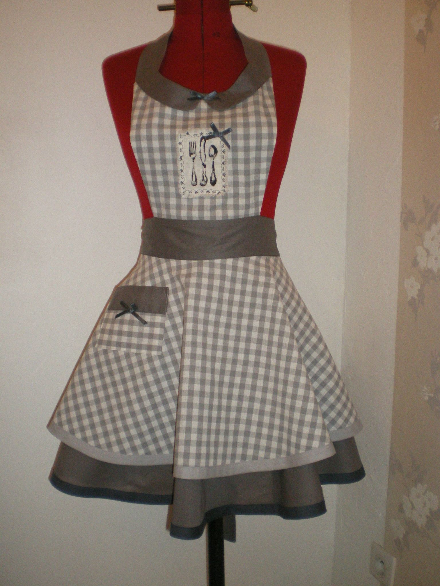 Patron tablier de cuisine retro