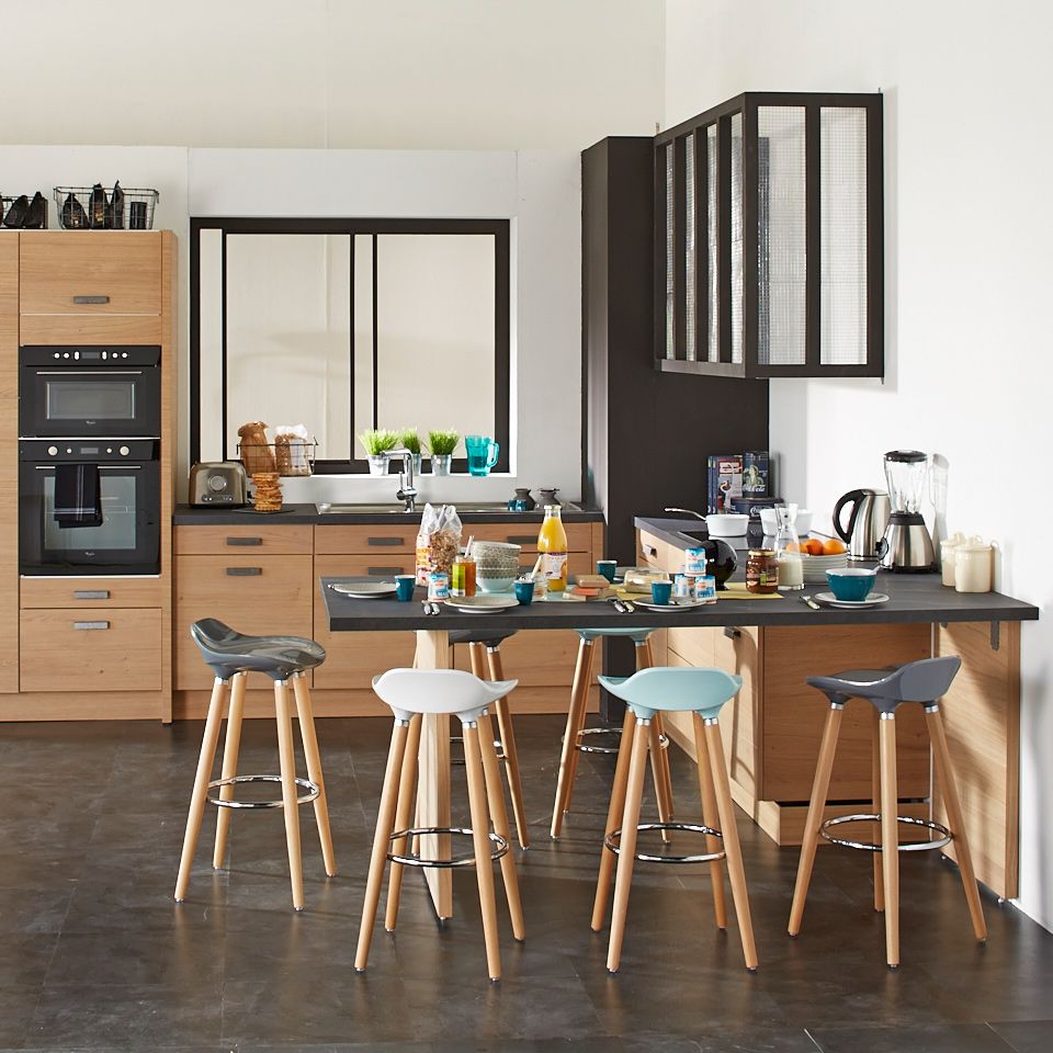 Table haute de cuisine et tabouret