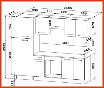 Meuble haut cuisine taille