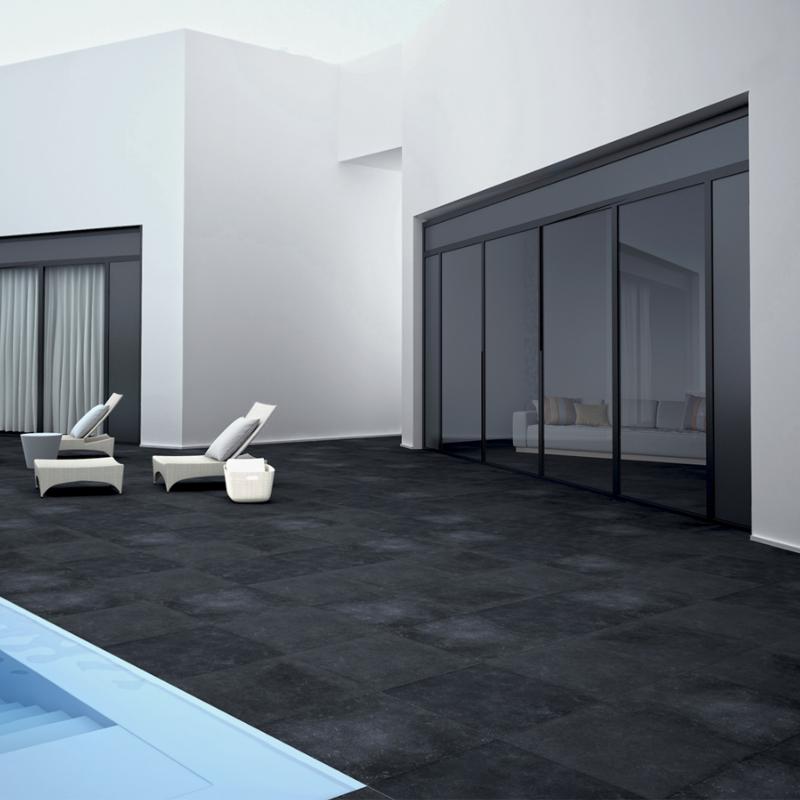 Carrelage anthracite moderne