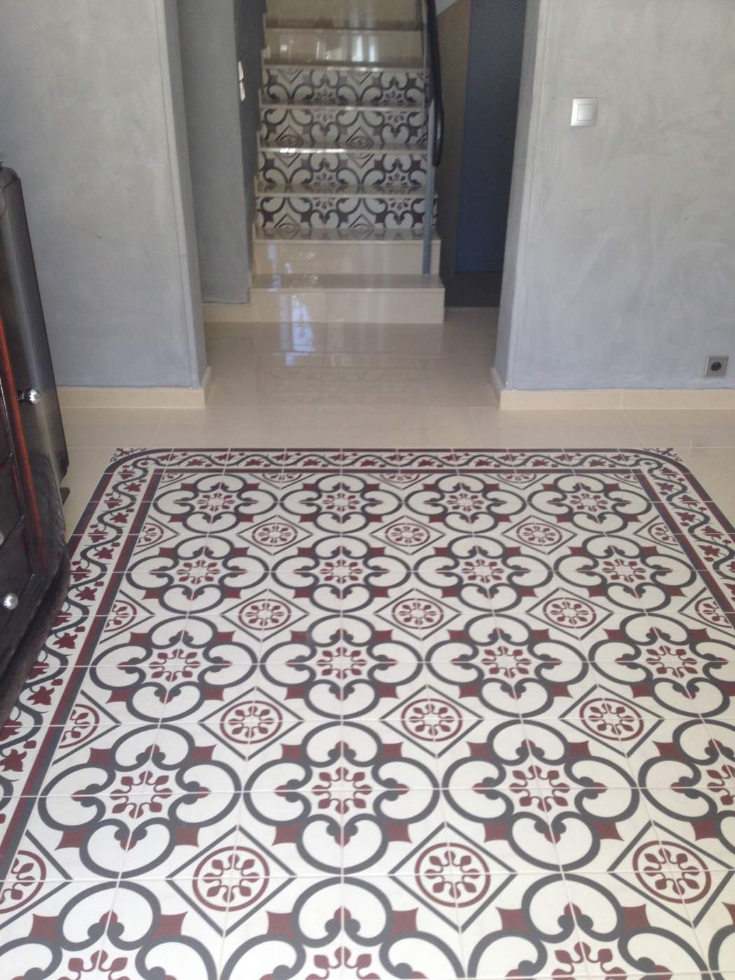 Tapis carrelage ancien