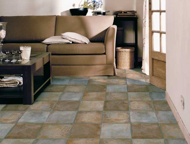 Idee deco carrelage salon