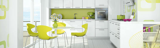 Modele cuisine vert anis