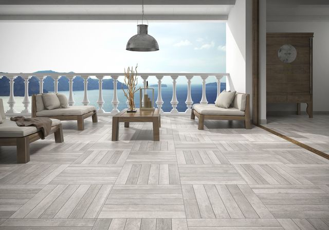 Idee terrasse carrelage imitation bois