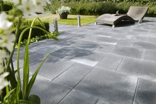 Carrelage gris jardin